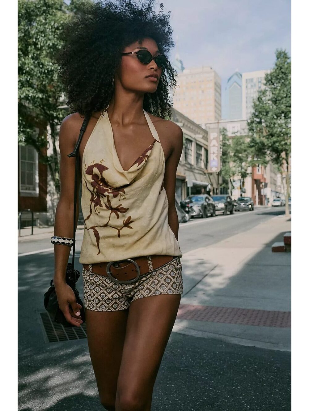 FREE PEOPLE NWT Amalia Printed Halter Top